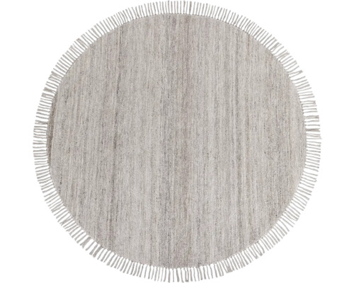 Rond vloerkleed met franjes